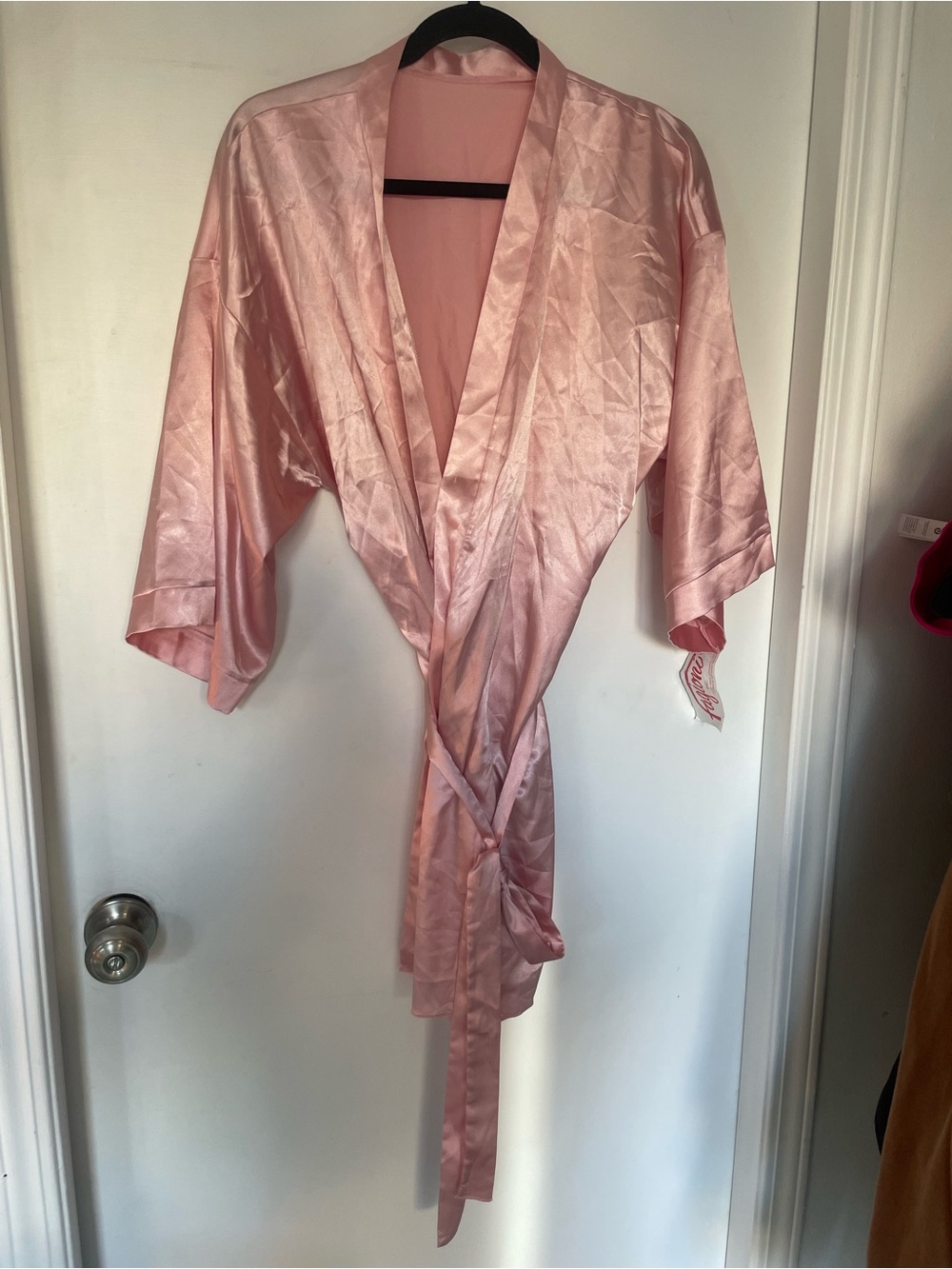 Fagioni Silky Pink Women's Kimono Robe, NWT